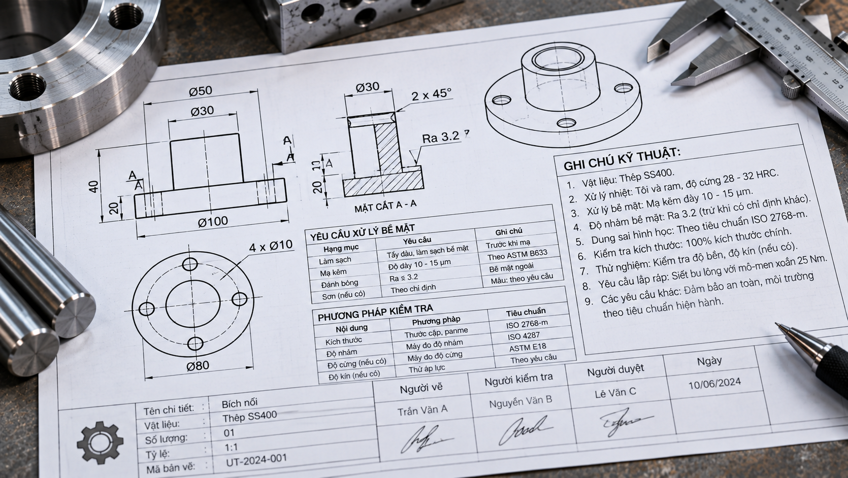 Ghi chú công nghệ và yêu cầu kỹ thuật khác